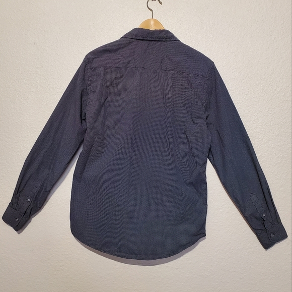 Cactus Slim Fit Micro Dot Print Long sleeve Button Down Shirt - Picture 4 of 9